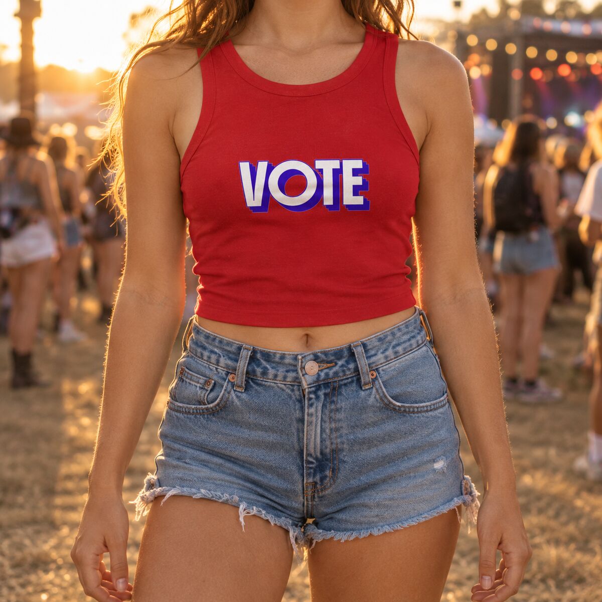 Vote Crop Tank